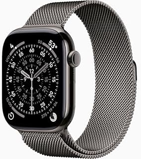Apple Watch Series 11  GPS   Cellular  46mm  Slate Titanium Case with Black Sport Band  M/L  Renewed 