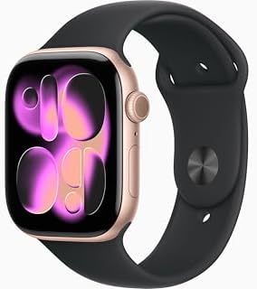 Apple Watch Series 11  GPS   Cellular  46mm  Slate Titanium Case with Black Sport Band  M/L  Renewed 