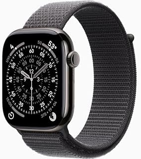 Apple Watch Series 11  GPS   Cellular  46mm  Slate Titanium Case with Black Sport Band  M/L  Renewed 
