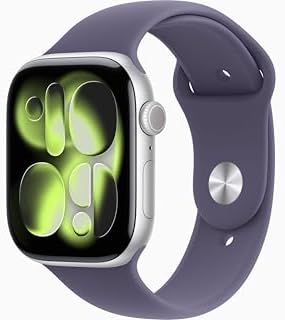 Apple Watch Series 11  GPS   Cellular  46mm  Slate Titanium Case with Black Sport Band  M/L  Renewed 