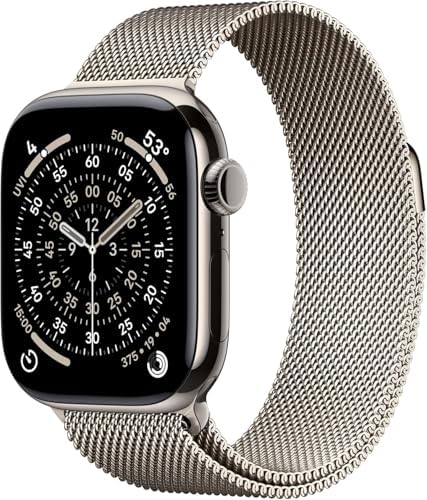 Apple Watch Series 11  GPS   Cellular  46mm  Slate Titanium Case with Black Sport Band  M/L  Renewed 