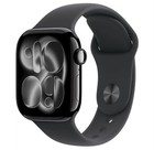 Apple Watch Series 11 42mm GPS Jet Black Aluminum Case w Black Band