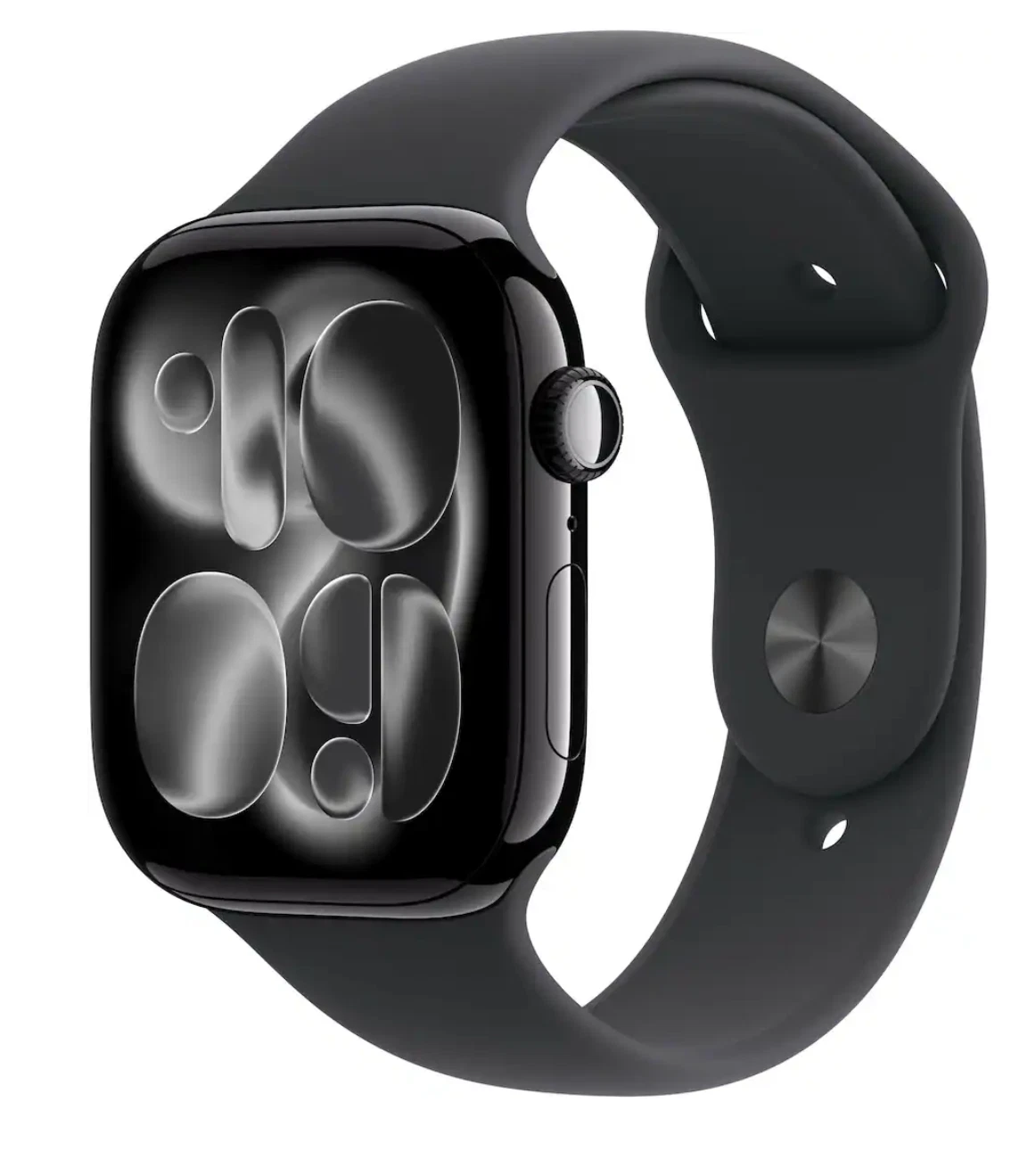 Apple Watch Series 11 46mm GPS Jet Black Case w Black Sport Band M/L MEUX4LW/A