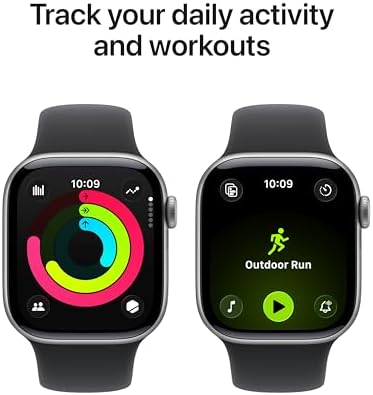 Apple Watch Series 11  GPS 42mm  Smartwatch with Space Gray Aluminum Case with Black Sport Band   S/M  Sleep Score  Fitness Tracker  Health Monitoring  Always On Display  Water Resistant