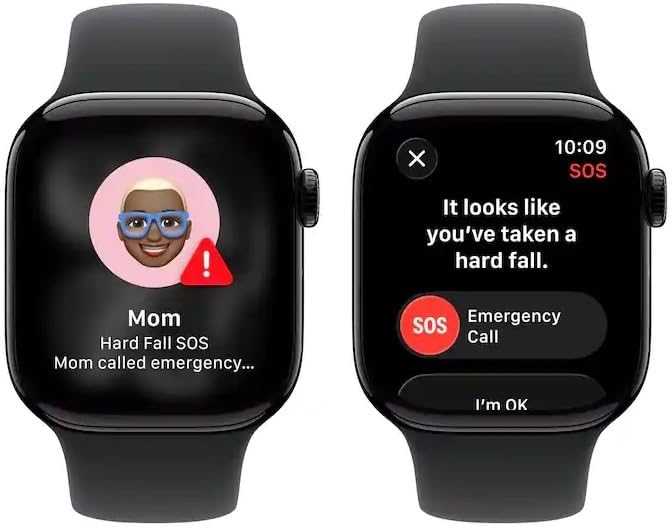 Apple Watch Series 11  GPS   Cellular  42mm  Jet Black Aluminum Case with Black Sport Band  M/L  Renewed 
