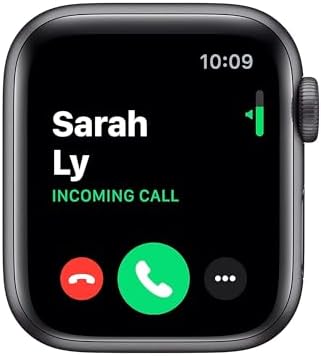 Apple Watch Series 5  GPS  44MM    Space Gray Aluminum Case with Black Sport Band  Renewed 