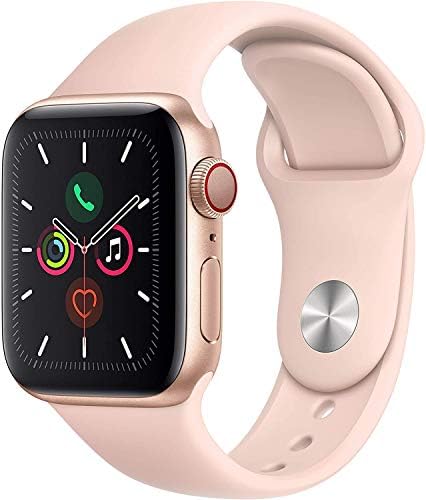 Apple Watch Series 5  GPS  44MM    Space Gray Aluminum Case with Black Sport Band  Renewed 