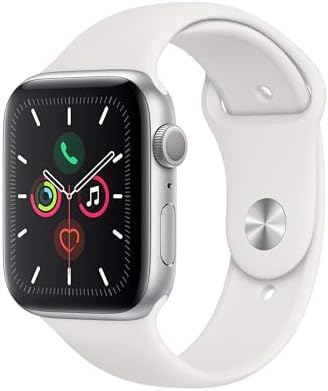 Apple Watch Series 5  GPS  44MM    Space Gray Aluminum Case with Black Sport Band  Renewed 