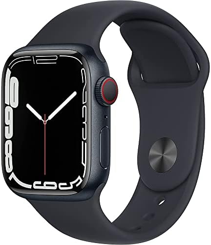 Apple Watch Series 7  GPS   Cellular  41mm  Starlight Aluminum Case with Starlight Sport Band  Regular  Renewed 