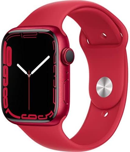 Apple Watch Series 7  GPS  41mm  Starlight Aluminum Case with Starlight Sport Band  Regular  Renewed 