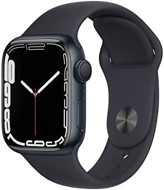 Apple Watch Series 7  GPS  41mm  Starlight Aluminum Case with Starlight Sport Band  Regular  Renewed 