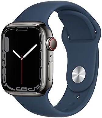 Apple Watch Series 7  GPS  41mm  Starlight Aluminum Case with Starlight Sport Band  Regular  Renewed 