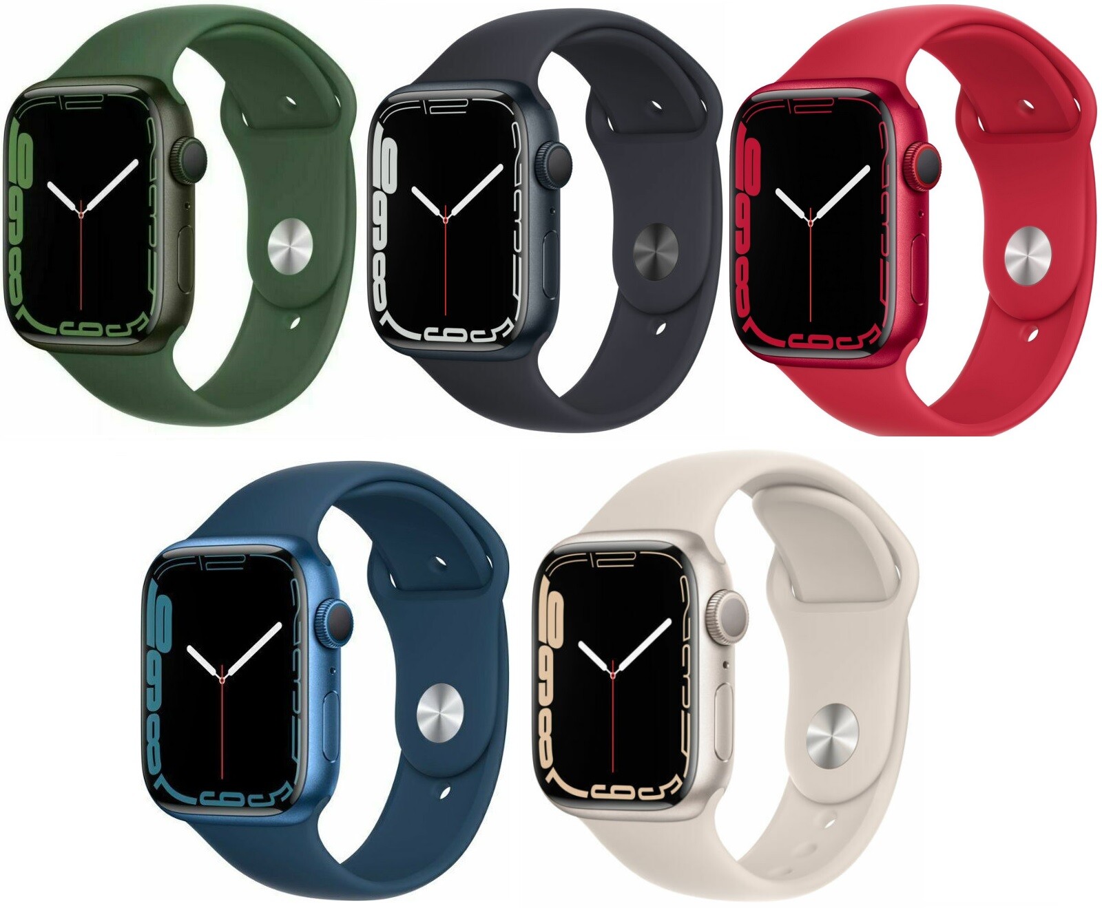 Apple Watch Series 7 45mm GPS   WiFi   Bluetooth Aluminum Case   Good Condition