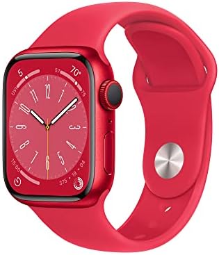 Apple Watch Series 8  GPS   Cellular  45mm    Starlight Aluminum Case with Starlight Sport Band  M/L  Renewed 