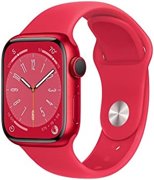 Apple Watch Series 8  GPS   Cellular  45mm    Midnight Aluminum Case with Midnight Sport Band  M/L  Renewed 