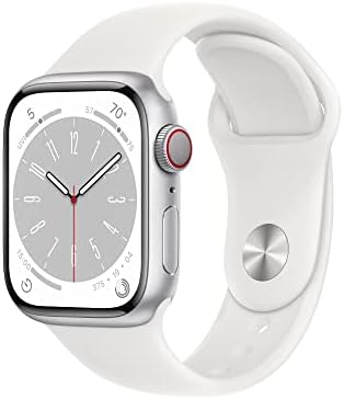 Apple Watch Series 8  GPS   Cellular  45mm    Midnight Aluminum Case with Midnight Sport Band  M/L  Renewed 