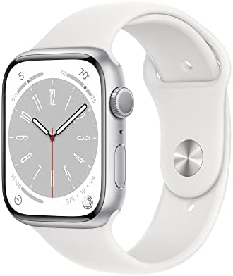 Apple Watch Series 8  GPS   Cellular  45mm    Midnight Aluminum Case with Midnight Sport Band  M/L  Renewed 