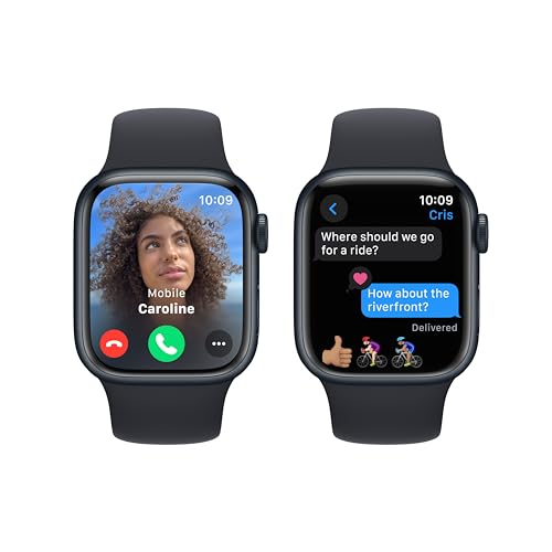 Apple Watch Series 9  GPS 41mm  Smartwatch with Midnight Aluminum Case with Midnight Sport Band S/M  Fitness Tracker  ECG Apps  Always On Retina Display  Water Resistant
