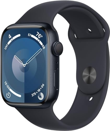 Apple Watch Series 9  GPS  45mm    Midnight Aluminum Case with Midnight Sport Band  M/L  Renewed Premium