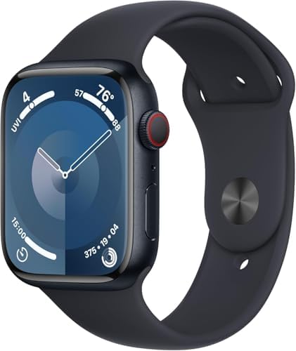 Apple Watch Series 9  GPS  45mm    Midnight Aluminum Case with Midnight Sport Band  M/L  Renewed Premium