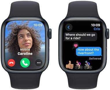 Apple Reloj Serie 9 [GPS, 1.614 in] (Producto) Caja de aluminio roja con (Producto) Correa deportiva roja, S/M (renovado)