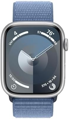 Apple Reloj Serie 9 [GPS, 1.614 in] (Producto) Caja de aluminio roja con (Producto) Correa deportiva roja, S/M (renovado)
