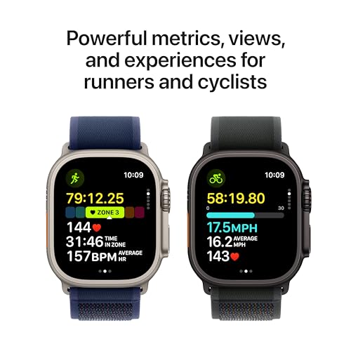 Apple Watch Ultra 2  GPS   Cellular 49mm  Smartwatch  Sport Watch with Black Titanium Case with Black Ocean Band  Fitness Tracker  Precision GPS  Action Button  Extra Long Battery Life