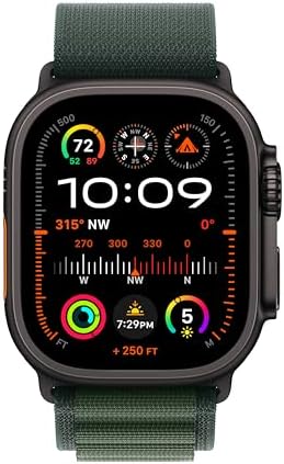 Apple Watch Ultra 2  GPS   Cellular 49mm  Smartwatch with Rugged Titanium Case & Olive Alpine Loop Small  Fitness Tracker  Precision GPS  Action Button  Extra Long Battery Life