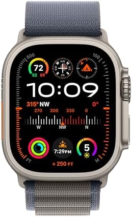 Apple Watch Ultra 2  GPS   Cellular 49mm  Smartwatch with Rugged Titanium Case & Orange Ocean Band One Size  Fitness Tracker  Precision GPS  Action Button  Extra Long Battery Life