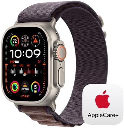 Apple Watch Ultra 2  GPS   Cellular 49mm  Smartwatch with Rugged Titanium Case & Orange Ocean Band One Size  Fitness Tracker  Precision GPS  Action Button  Extra Long Battery Life