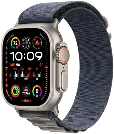 Apple Watch Ultra 2  GPS   Cellular  49mm    Titanium Case with Orange Ocean Band  One Size  Renewed 
