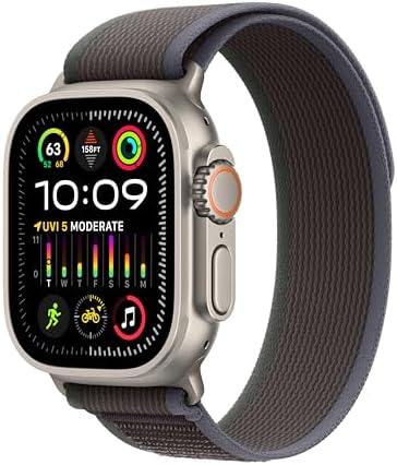 Apple Watch Ultra 2  GPS   Cellular 49mm  Smartwatch with Rugged Titanium Case & Green/Grey Trail Loop S/M  Fitness Tracker  Precision GPS  Action Button  Extra Long Battery Life