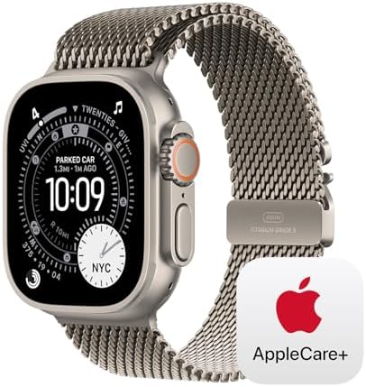 Apple Watch Ultra 3  GPS   Cellular 49mm  Running & Multisport Smartwatch w/Rugged Titanium Case w/Anchor Blue Ocean Band  Satellite Communications  Advanced Health & Fitness Tracking