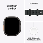 Apple Watch Ultra 3 49mm GPS Cellular Titanium Case w Black Ocean Band MF0J4LW/A