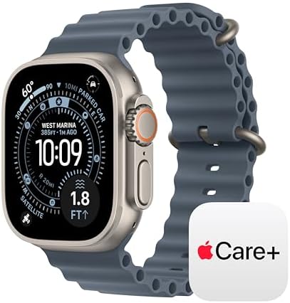 Apple Watch Ultra 3  GPS   Cellular 49mm  Running & Multisport Smartwatch w/Rugged Titanium Case w/Black Ocean Band  Satellite Communications  Advanced Health & Fitness Tracking