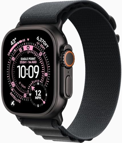 Apple Watch Ultra 3  GPS   Cellular  49mm  Black Titanium Case with Black Ocean Band  Renewed 