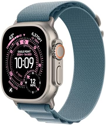 Apple Watch Ultra 3  GPS   Cellular 49mm  Running & Multisport Smartwatch w/Rugged Titanium Case w/Natural Titanium Milanese Loop   L  Satellite Communications  Advanced Health & Fitness Tracking