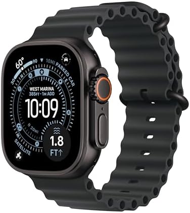 Apple Watch Ultra 3  GPS   Cellular 49mm  Running & Multisport Smartwatch w/Rugged Titanium Case w/Black Titanium Milanese Loop   M  Satellite Communications  Advanced Health & Fitness Tracking