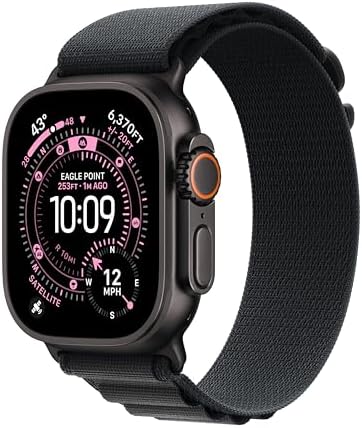 Apple Watch Ultra 3  GPS   Cellular 49mm  Running & Multisport Smartwatch w/Rugged Titanium Case w/Natural Titanium Milanese Loop   L  Satellite Communications  Advanced Health & Fitness Tracking