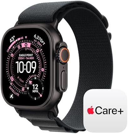 Apple Watch Ultra 3  GPS   Cellular 49mm  Running & Multisport Smartwatch w/Rugged Titanium Case w/Black Titanium Milanese Loop   L  Satellite Communications  Advanced Health & Fitness Tracking