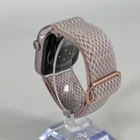 Apple Watch  Series 9  45mm Pink Aluminum  GPS  w/ Fabric Loop Band   Excellent