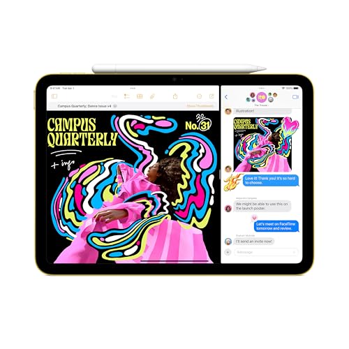Apple iPad 11 inch A16 chip 11 inch Model Liquid Retina Display 256GB Wi Fi 6 12MP Front/12MP Back Camera Touch ID All Day Battery Life Blue
