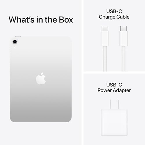 Apple iPad de 11 pulgadas: chip A16, modelo de 11 pulgadas, pantalla de retina líquida, 128 GB, Wi-Fi 6, cámara frontal de 12 MP/trasera de 12 MP, identificación táctil, duración de la batería durante