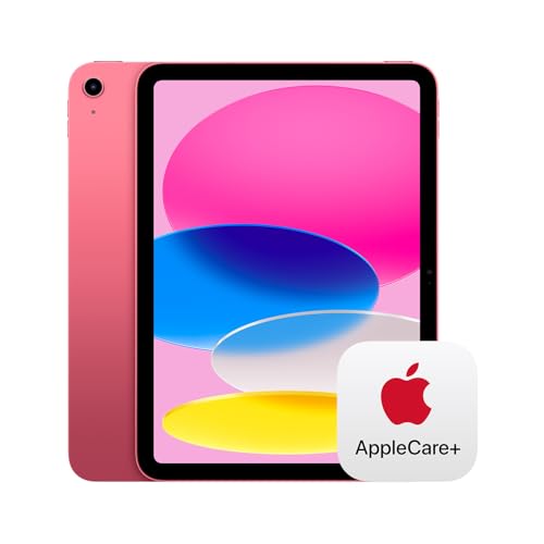 Apple iPad 11 inch  A16 chip  11 inch Model  Liquid Retina Display  128GB  Wi Fi 6  12MP Front/12MP Back Camera  Touch ID  All Day Battery Life   Pink with AppleCare   2 Years 