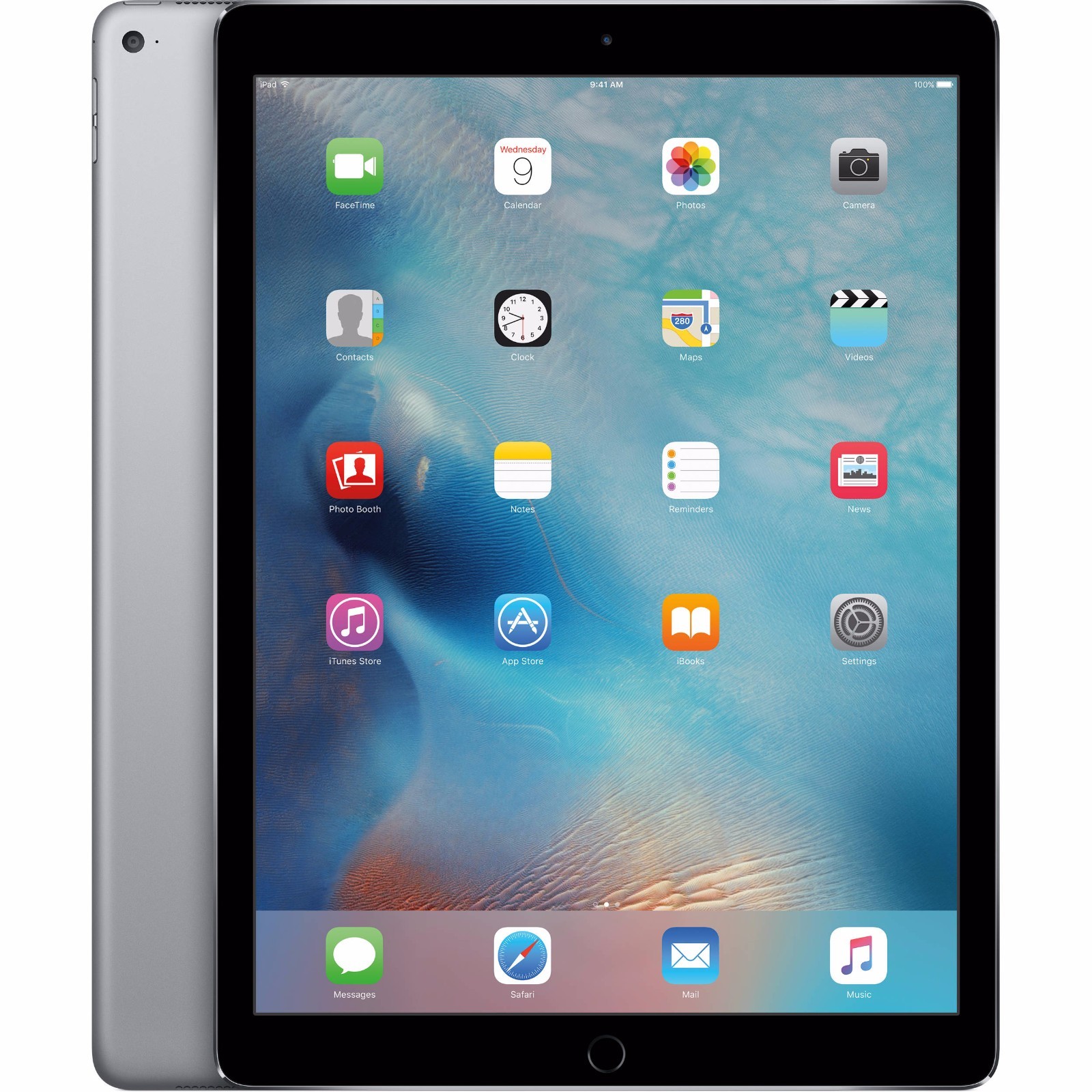Apple iPad 5th Gen  128GB  Wi Fi  9 7in   Space Gray   Good