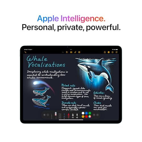 Apple iPad Air 11 inch with M3 chip Built for Apple Intelligence  Liquid Retina Display  128GB  12MP Front/Back Camera  Wi Fi 6E  Touch ID  All Day Battery Life   Space Gray