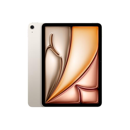 Apple iPad Air 11 inch with M3 chip Built for Apple Intelligence  Liquid Retina Display  256GB  12MP Front/Back Camera  Wi Fi 6E  Touch ID  All Day Battery Life   Starlight