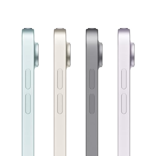 Apple iPad Air de 11 pulgadas (M2): diseñado para Apple Intelligence, pantalla Liquid Retina, 128 GB, cámara frontal/trasera de 12 MP, Wi-Fi 6E, Touch ID, batería que dura todo el día, azul