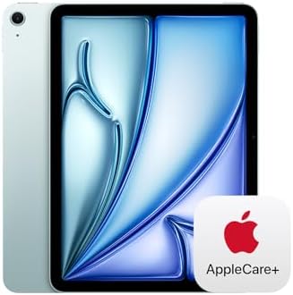 Apple iPad Air de 11 pulgadas con chip M3 construido para Apple Intelligence, pantalla de retina líquida, 128 GB, cámara frontal/trasera de 12 MP, Wi-Fi 6E, Touch ID, duración de la batería durante