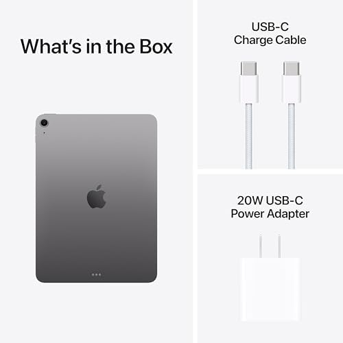 Apple iPad Air 11 inch  M4   Liquid Retina Display  128GB  12MP Front/Back Camera  Wi Fi 7 with Apple N1  Touch ID  All Day Battery Life   Space Gray